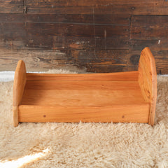 Doll Bed or Cradle - Cherry Wood