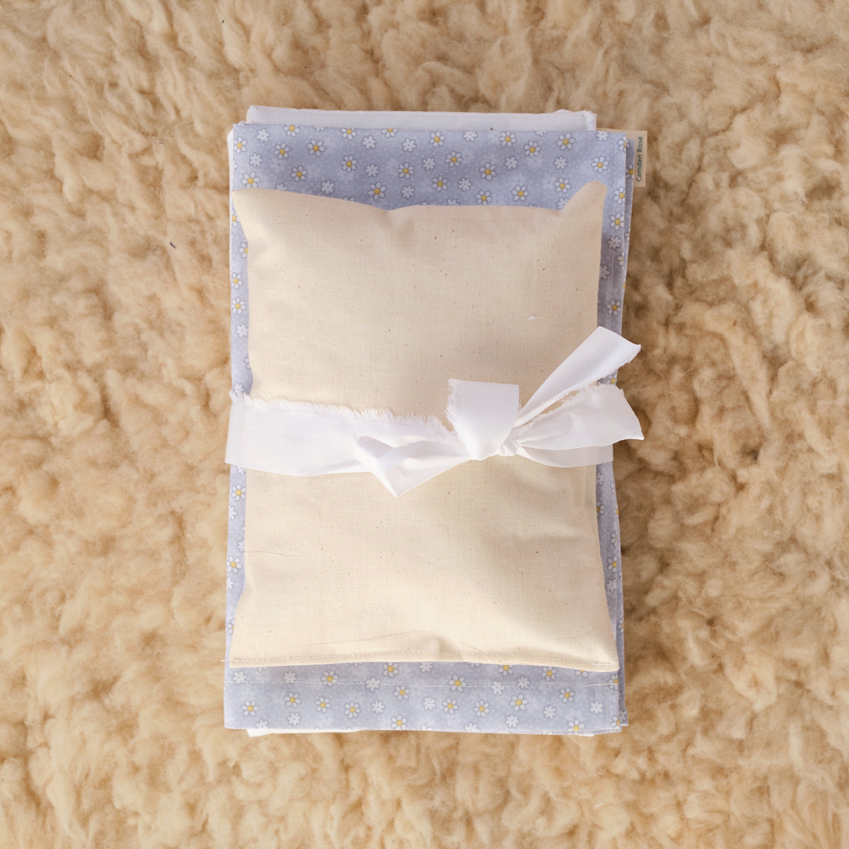 Doll Bedding Set - Mattress, Sheet and Pillow - Fits our Doll Bed or Doll Cradle
