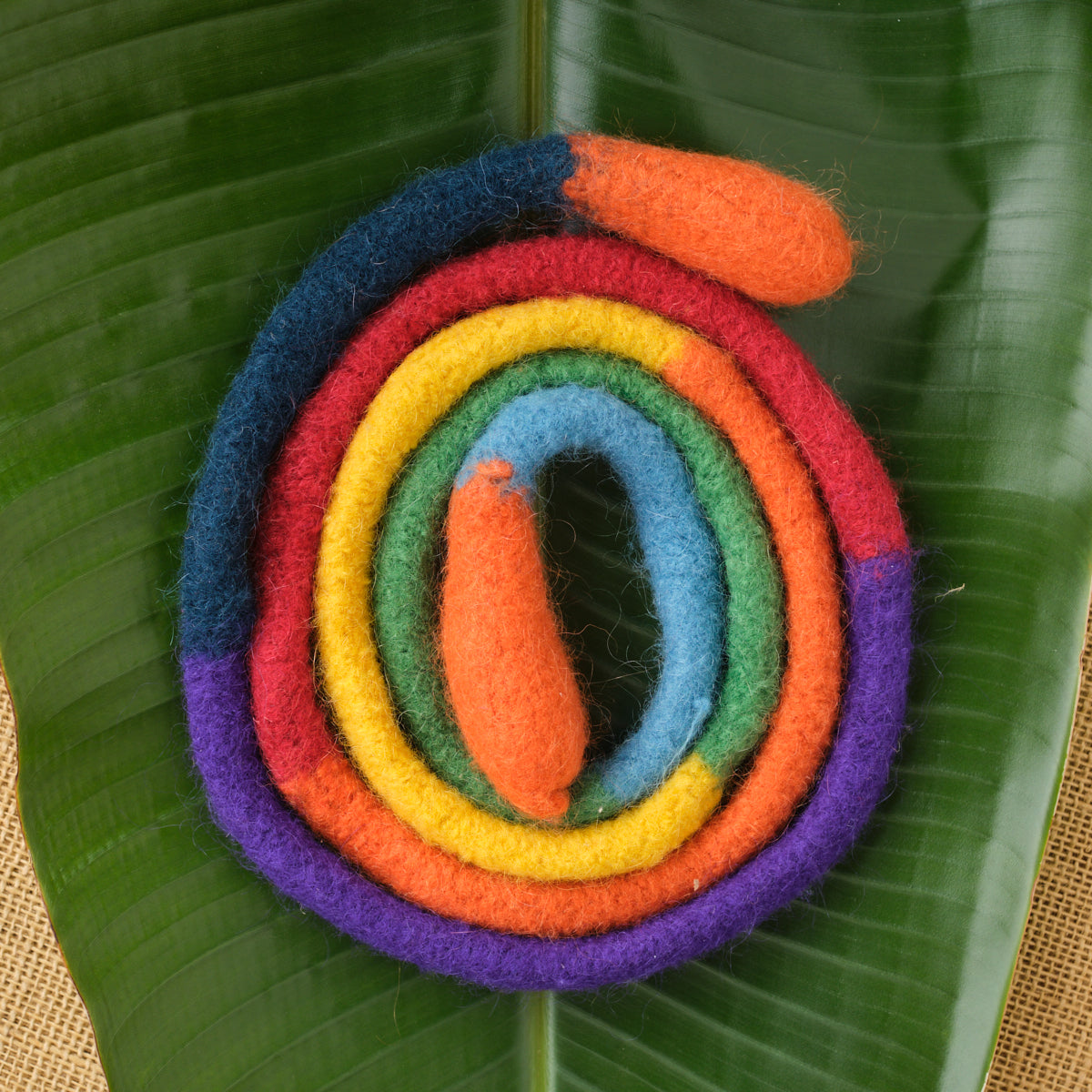 Multi-Colored Felted Jump Rope