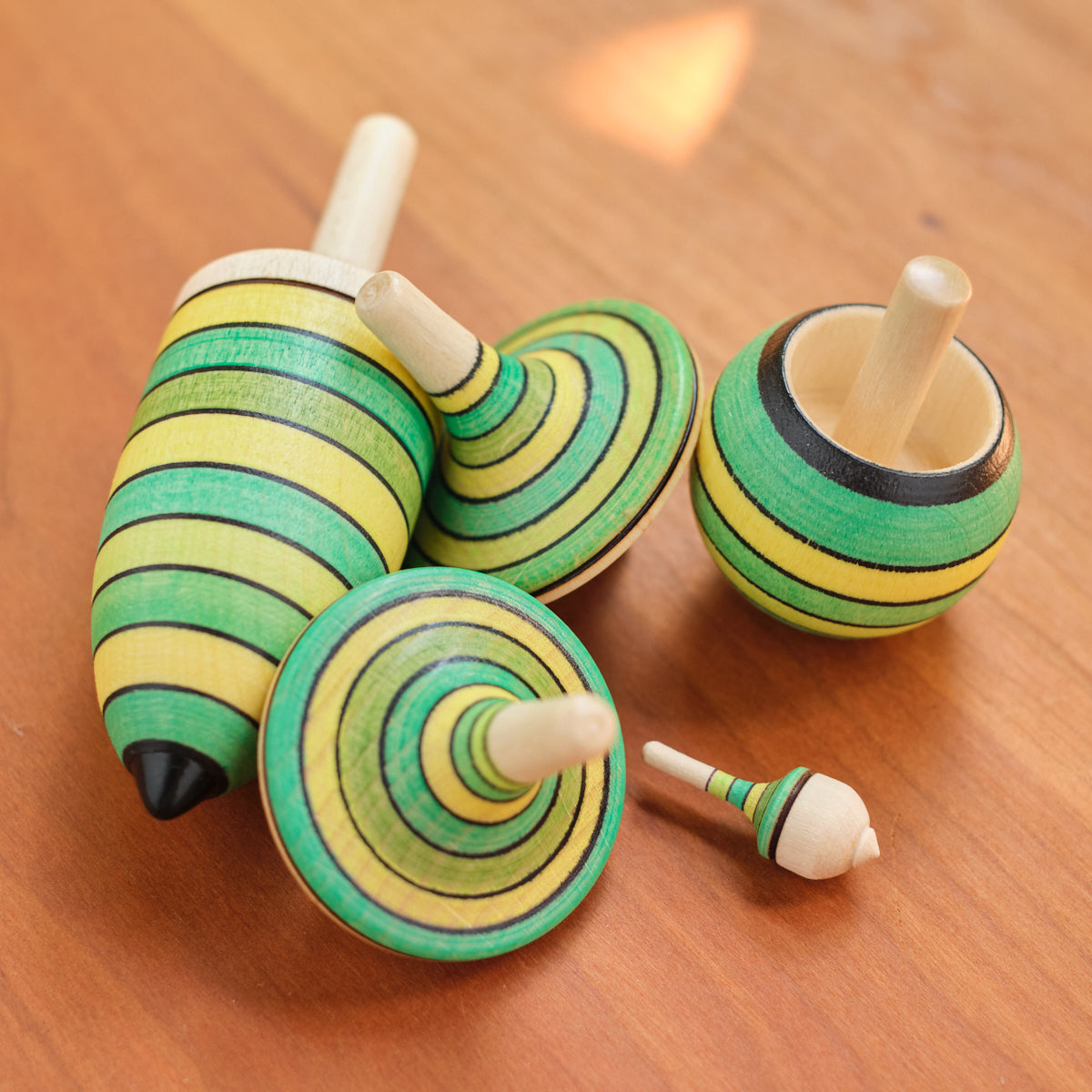 Set of 5 Spinning Tops - Desk Toy