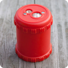 Lyra Two-Hole Solid Drum Pencil Sharpeners - 2 Size Holes - 4 Color Options