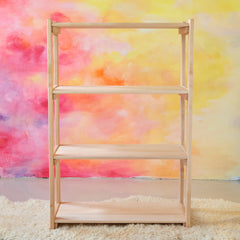 Open Shelving - Maple Wood - 4 Shelves